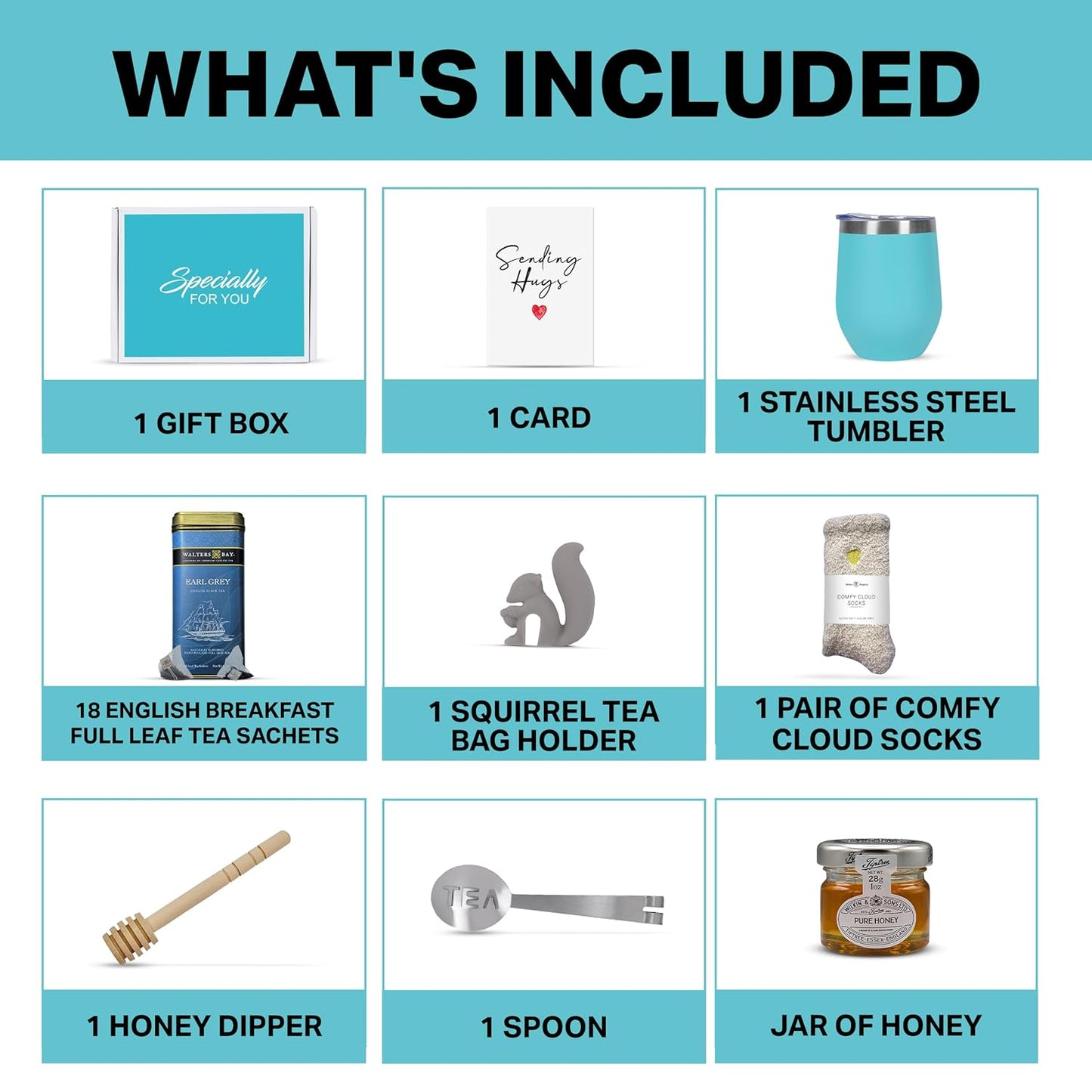 Walters Bay Earl Gray - Teal Tumbler - Heart Socks