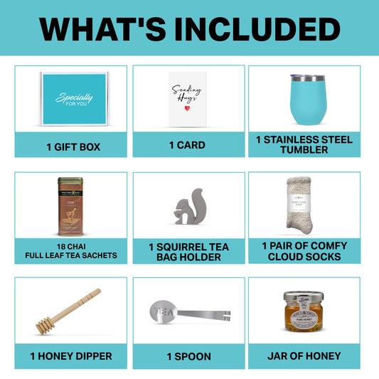 Walters Bay Chai Tea Gift Set - Teal Tumbler