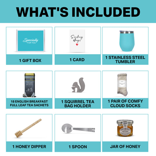 Walters Bay English Breakfast Tea Gift Set - Teal Tumbler