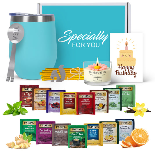 Tea Gift Set - Birthday Teal Tumbler