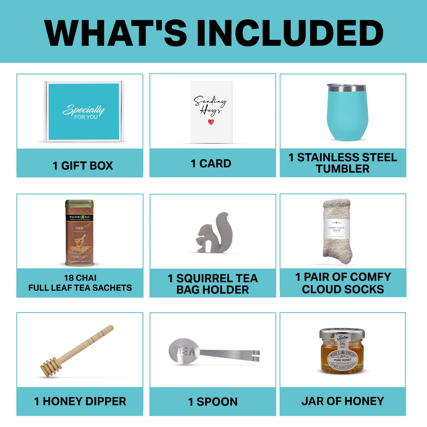 Walters Bay Chai Tea Gift Set - Teal Tumbler