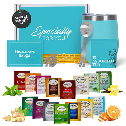 Tea Gift Set - Teal Tumbler