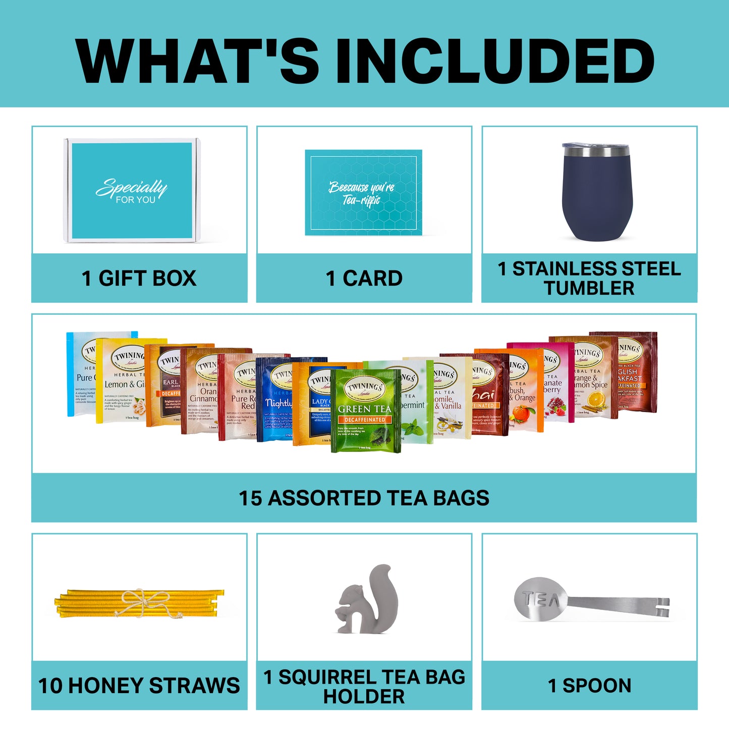 Tea Gift Set - Blue Tumbler
