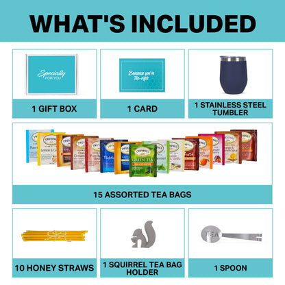 Tea Gift Set - Blue Tumbler