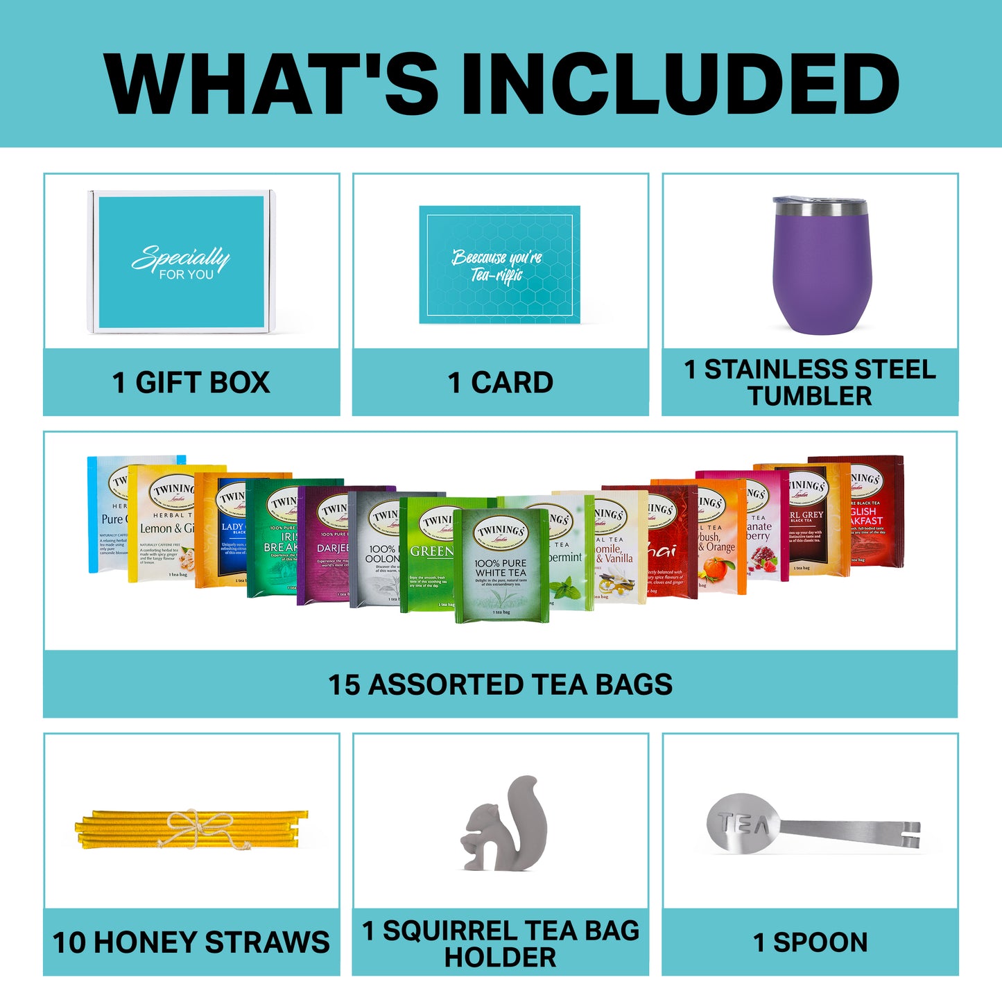 Tea Gift Set - Purple Tumbler