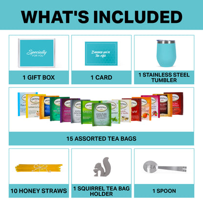 Tea Gift Set - Teal Tumbler