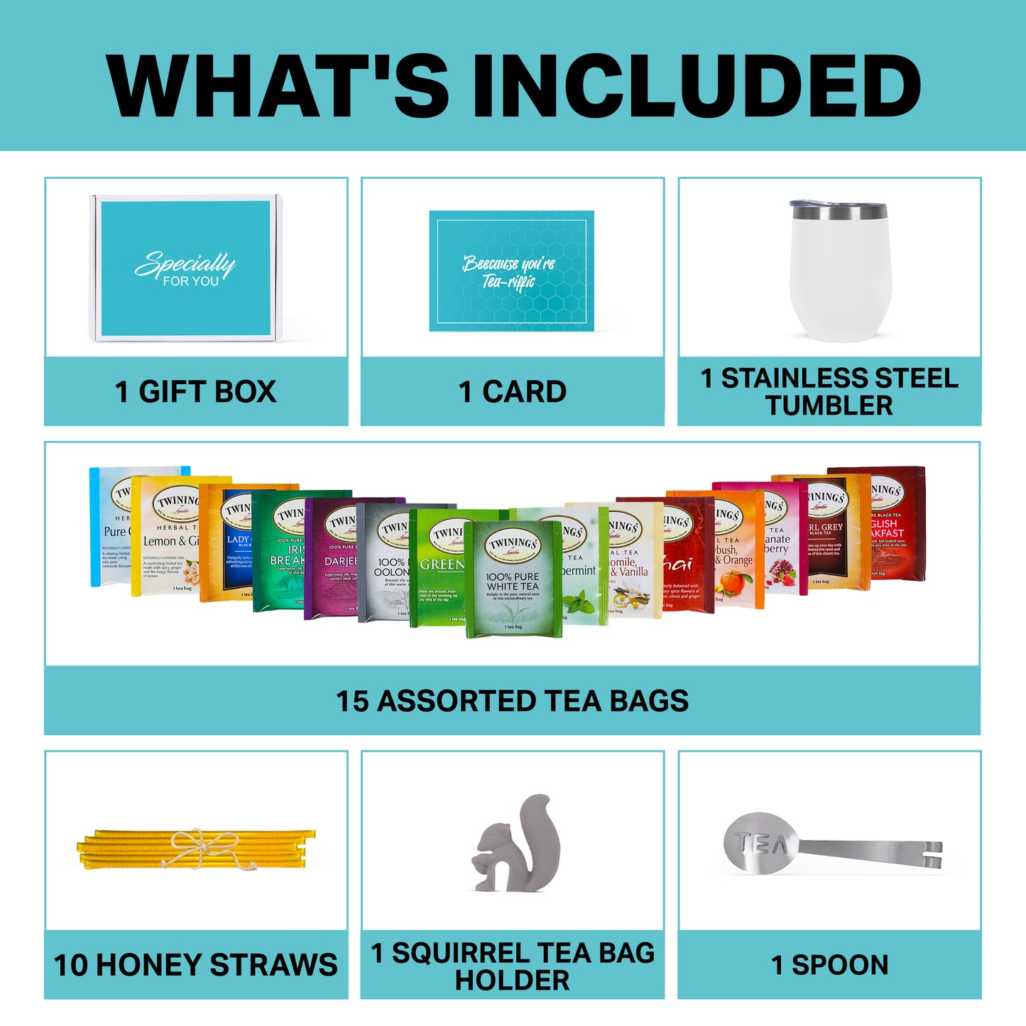 Tea Gift Set - White Tumbler