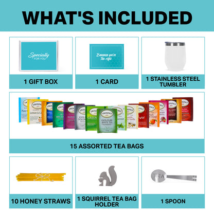 Tea Gift Set - White Tumbler