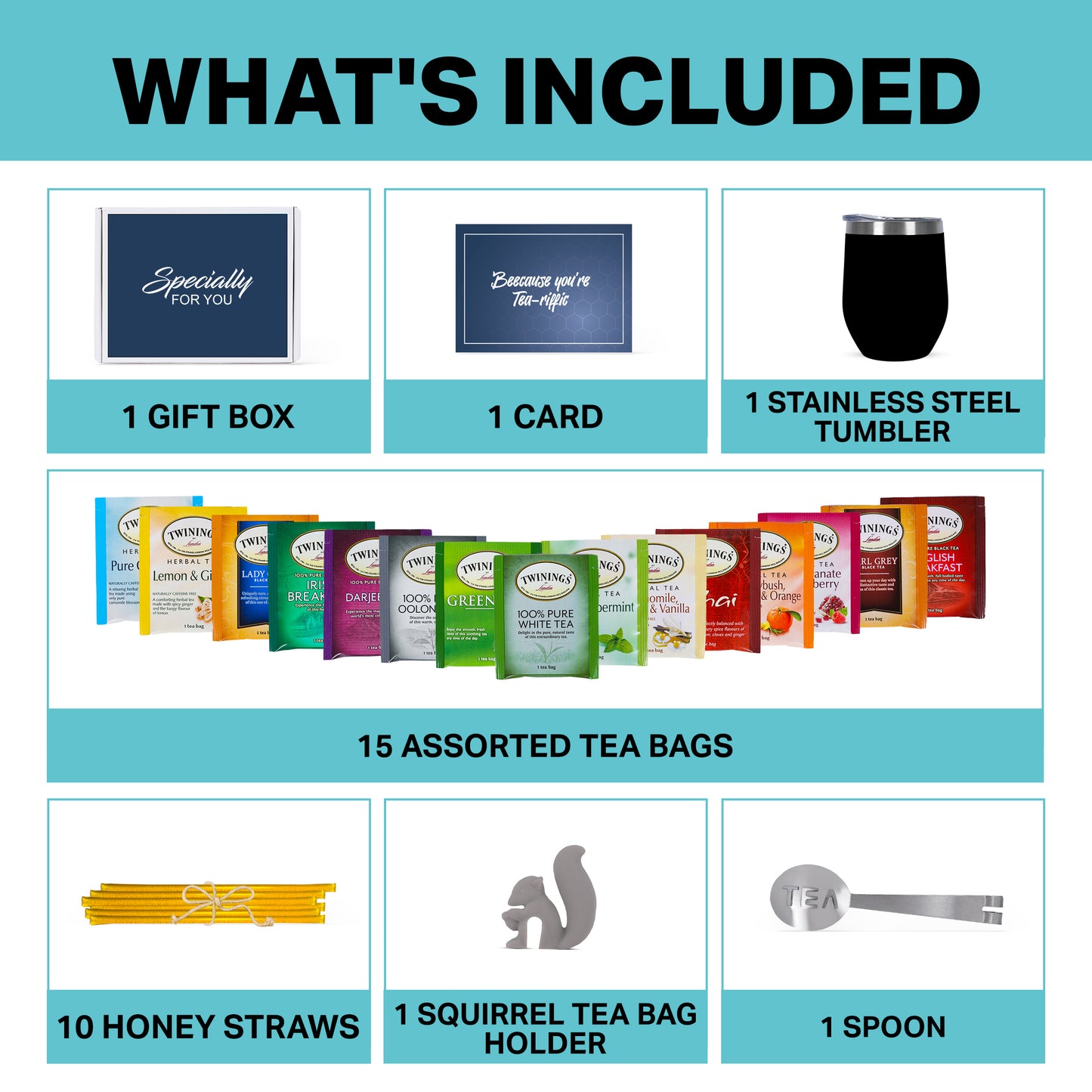 Tea Gift Set - Black Tumbler