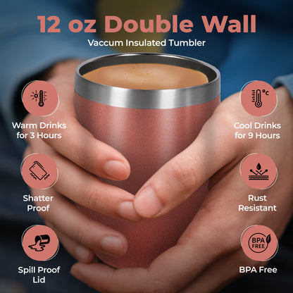 Tea Gift Set - Rose Gold Tumbler