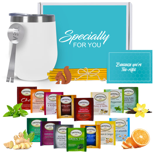 Tea Gift Set - White Tumbler